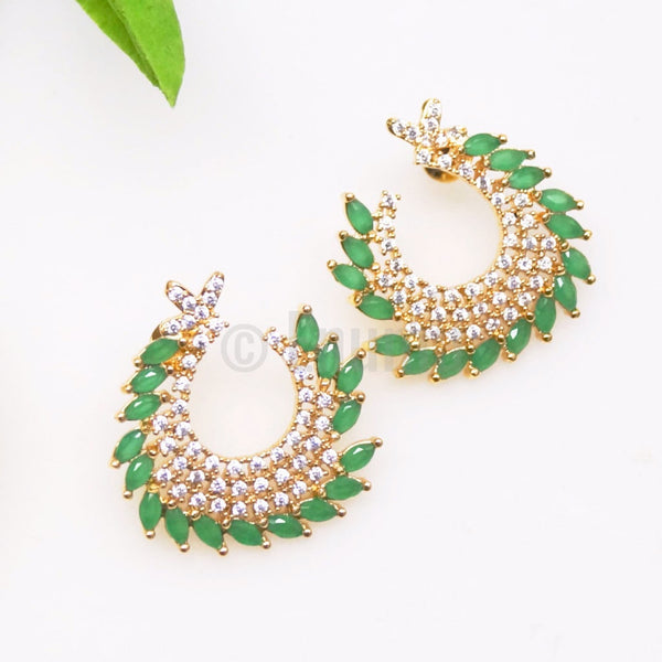 Emerald Studs / Earrings - Enumu