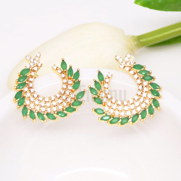 Emerald Studs / Earrings - Enumu