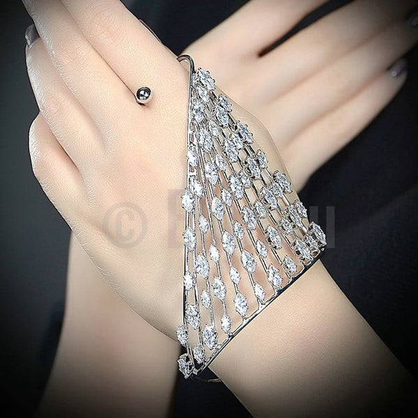 2PCS Vintage Creative Snake Shape Hand Palm Bracelet Open Cuff Women  Jewelry - Walmart.com