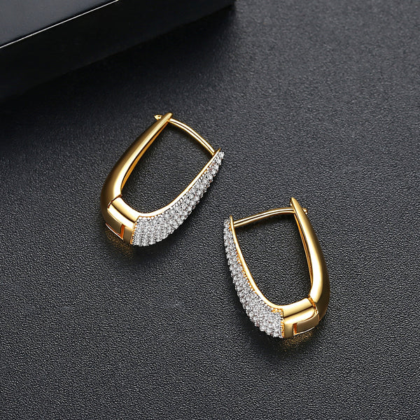 Swiss Zircon Big Hoops - Enumu